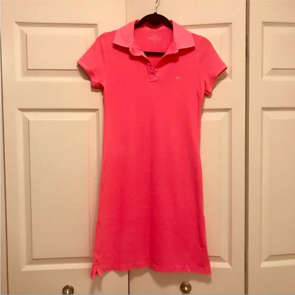 Vineyard Vines Coral Polo Mini Dress